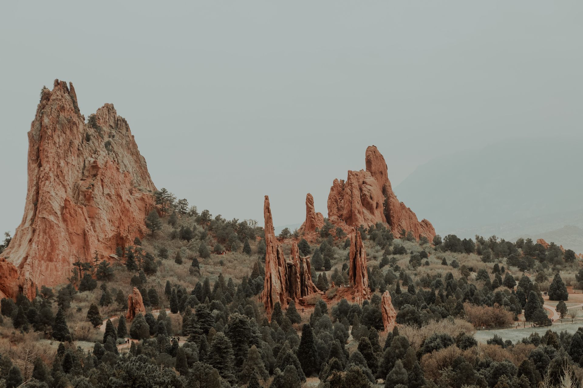 Garden of the Gods rock formations in Colorado Springs